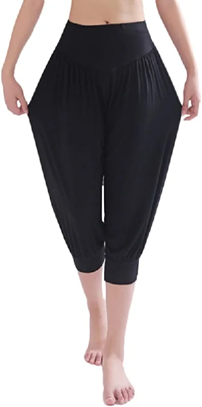 FashionSierra - AvaCostume Modal Cotton Soft Yoga Sports Dance Harem Capri Pants