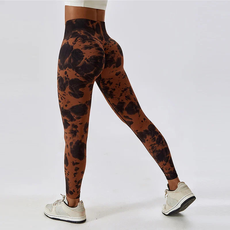 Hearuisavy Seamless Push Up Women Running Fitness Workout Tights Yoga Clothes Sports Leggings