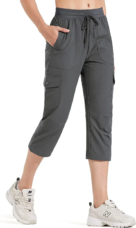 02-capri Pants-drak Grey