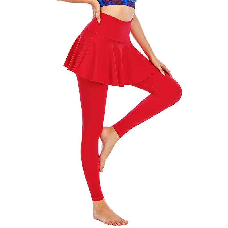 FashionSierra - Women's skirt yoga pants high waist elastic strech yoga pants