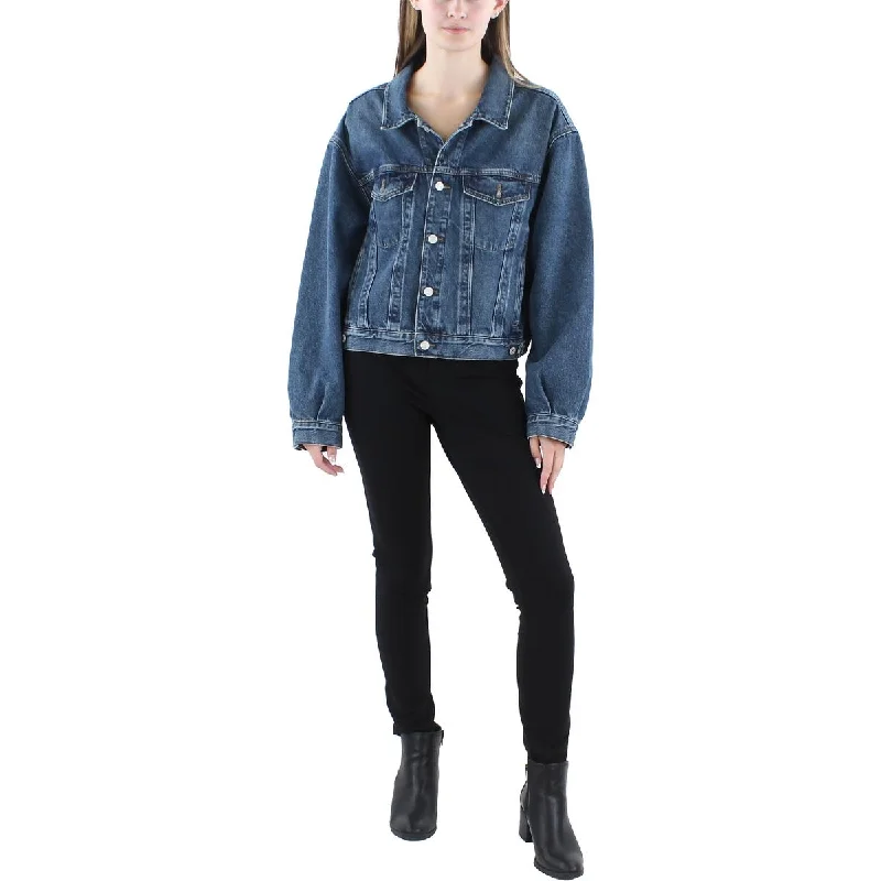 Agolde Womens Charli Organic Cotton Denim Denim Jacket