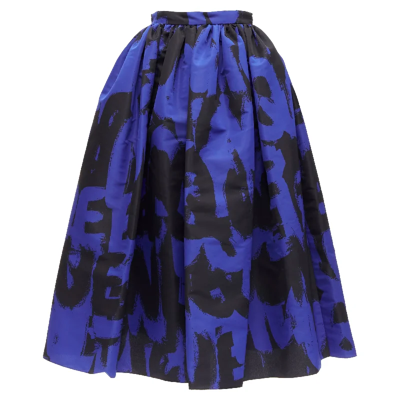 Alexander McQueen Brush Graffiti full skirt