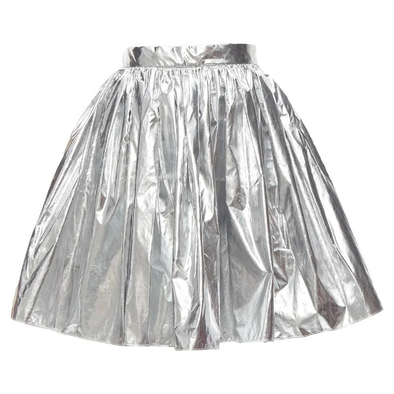 Alexander McQueen metallic fla knee length circle skirt