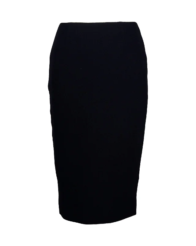 Christian Dior Pencil Skirt in Black Wool