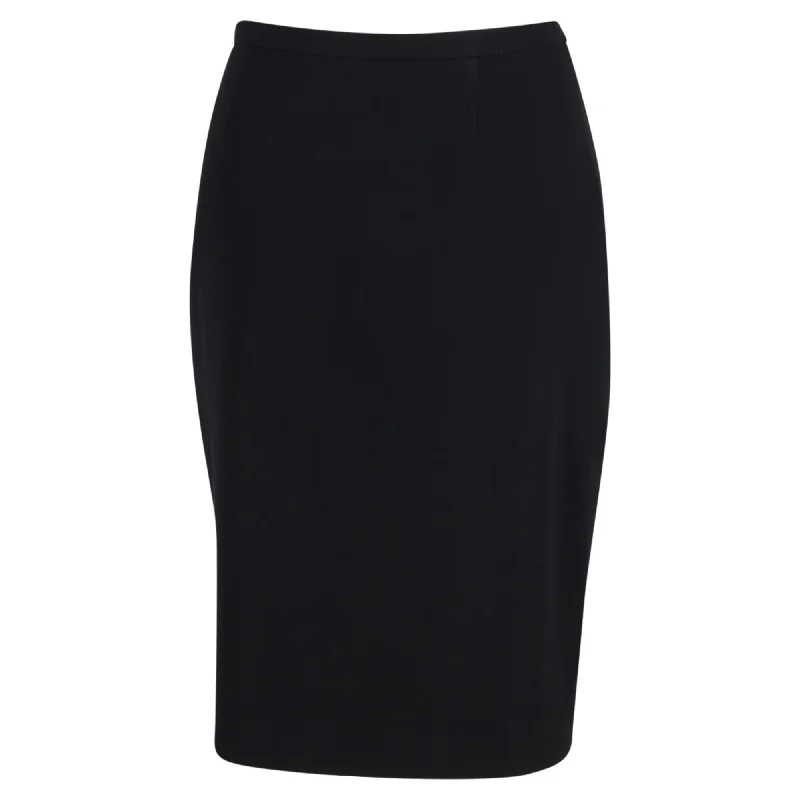 Max Mara Pencil Skirt in Black Wool