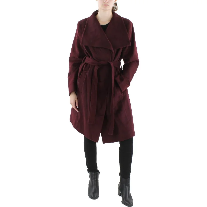 MICHAEL Michael Kors Womens Wool Midi Long Coat