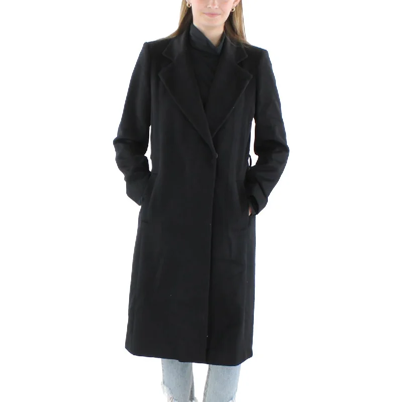 Sam Edelman Womens Wool Tie Belt Wrap Coat