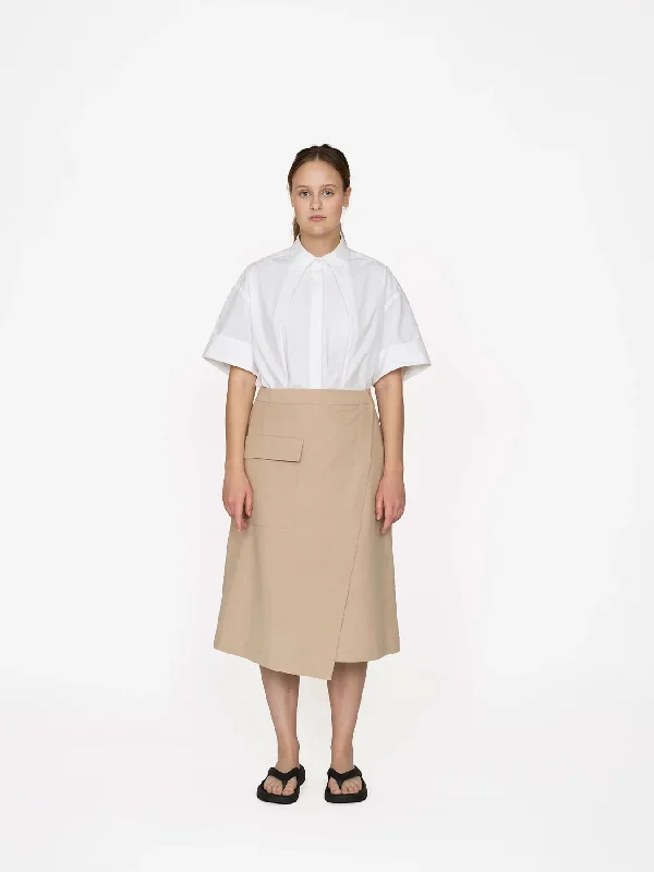 The Assembly Line Asymmetric Midi Skirt