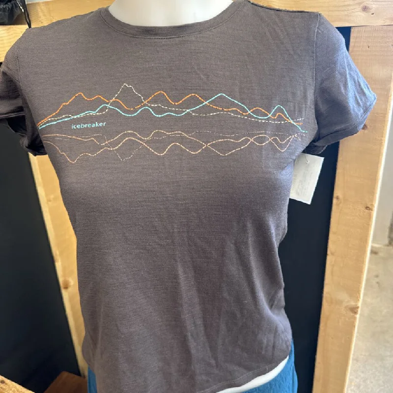 Icebreaker - Women's Graphic Merino T-Shirt - MSRP $100: Grey/Multi-women-XS