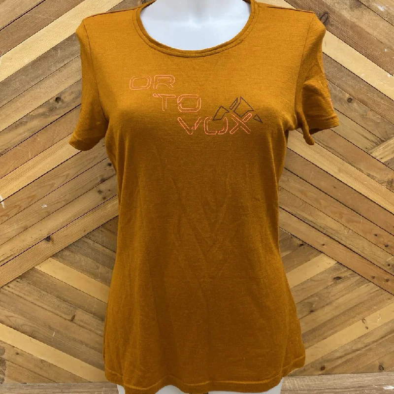 ORTOVOX - Women's Ortovox T-Shirt - MSRP $130: Orange-women-LG