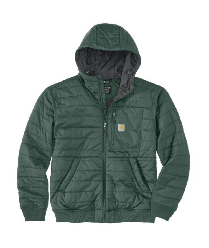 Rain Defender Relaxed Fit Lightweight Insulated Hooded Jacket - 3 Warmest Rating - Frosted Balsam