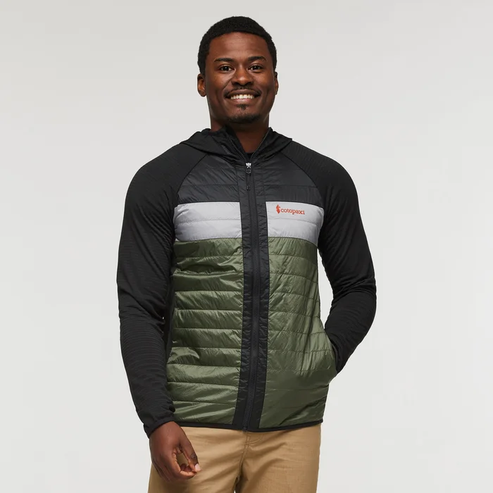 Men's Capa Hybrid Insulated Hooded Jacket - Black/Fatigue