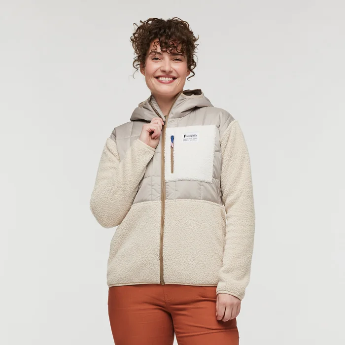 Women's Trico Hybrid Hooded Jacket - Oatmeal/Cream