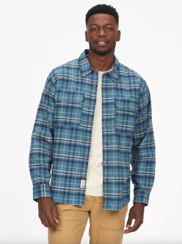 Men's Doran Midweight Flannel Long-Sleeve Shirt - Moon River