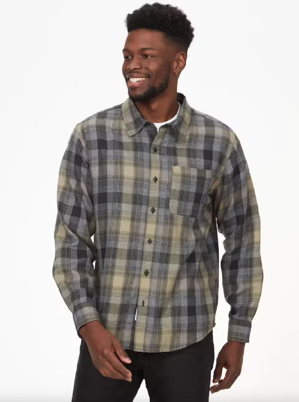 Men's Fairfax Novelty Lightweight Flannel Shirt - Black