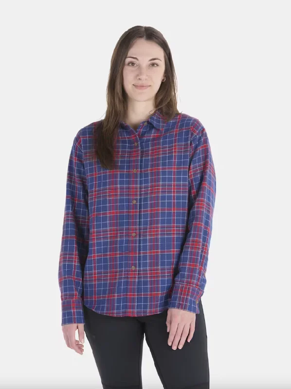 Women's Fairfax Novelty Lightweight Flannel Shirt - Team Red/Twilight Blue