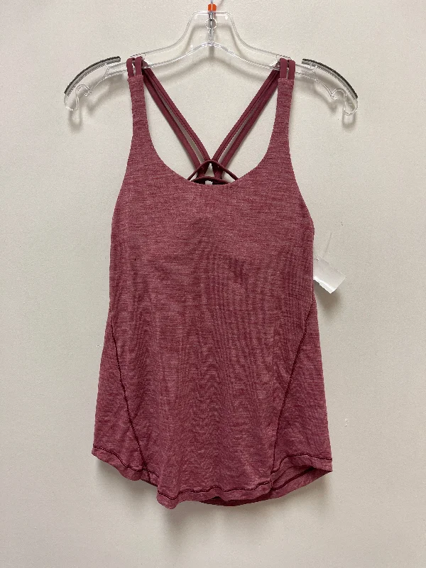 Athletic Tank Top By Lululemon In Pink, Size: 4