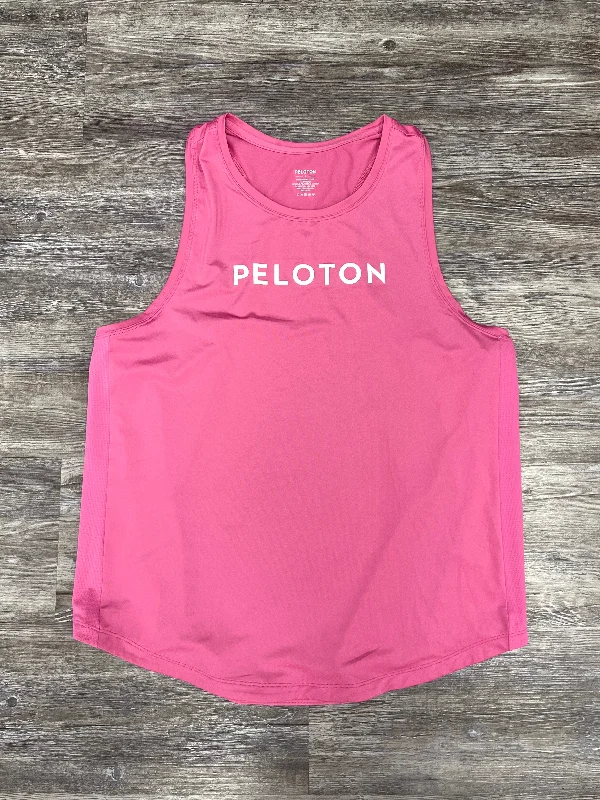 Athletic Tank Top By Peloton In Pink, Size: L