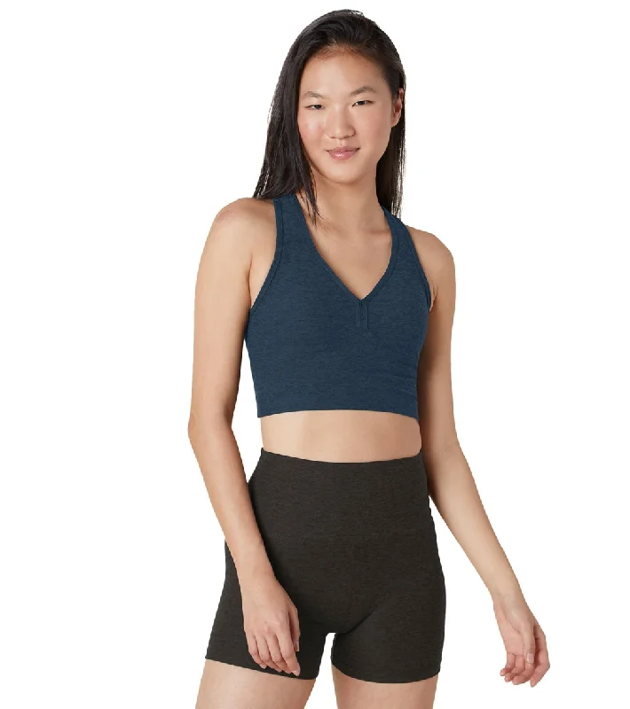 Beyond Yoga Spacedye Spirited Cropped Tank Nocturnal Navy