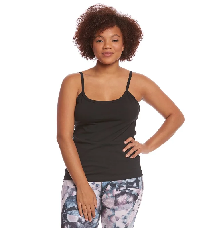 Hard Tail Plus Size Support Yoga Tank Top Black