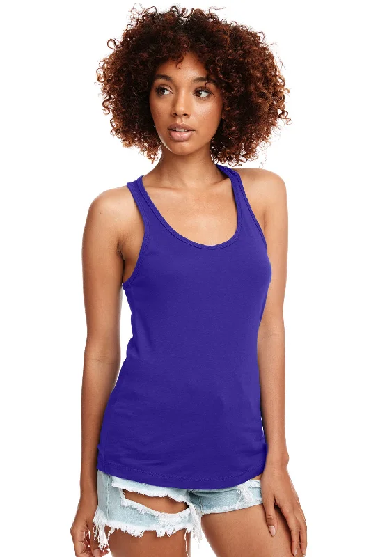 Next Level Womens Ideal Jersey Tank Top - Purple Rush