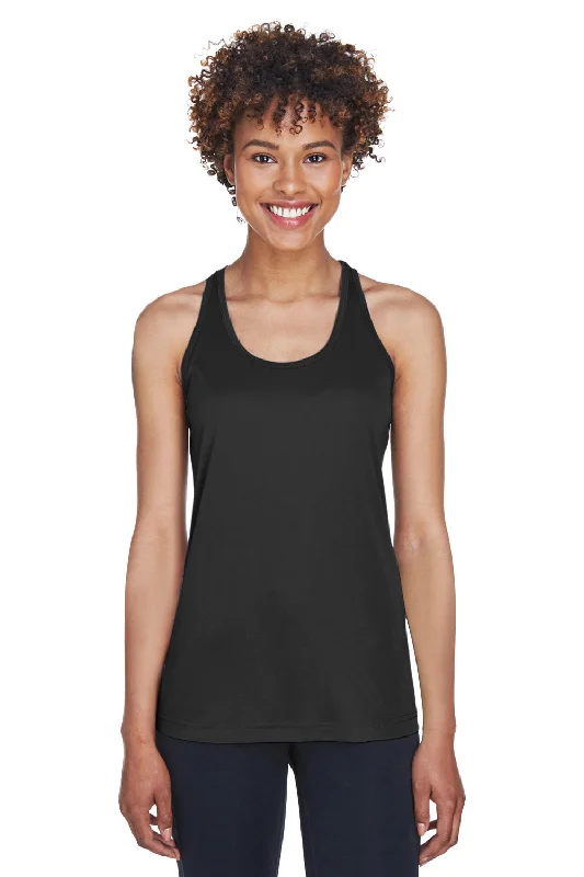 Team 365 Womens Zone Performance Moisture Wicking Tank Top - Black