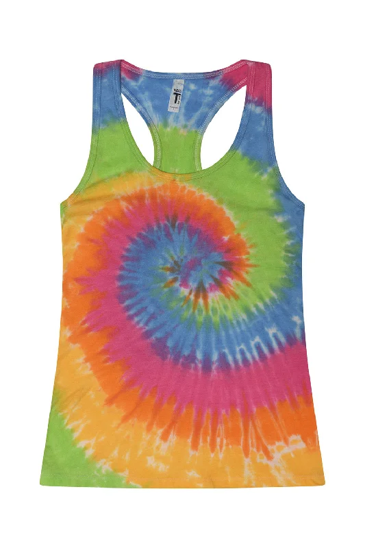 Tie-Dye Womens Racerback Tank Top - Eternity