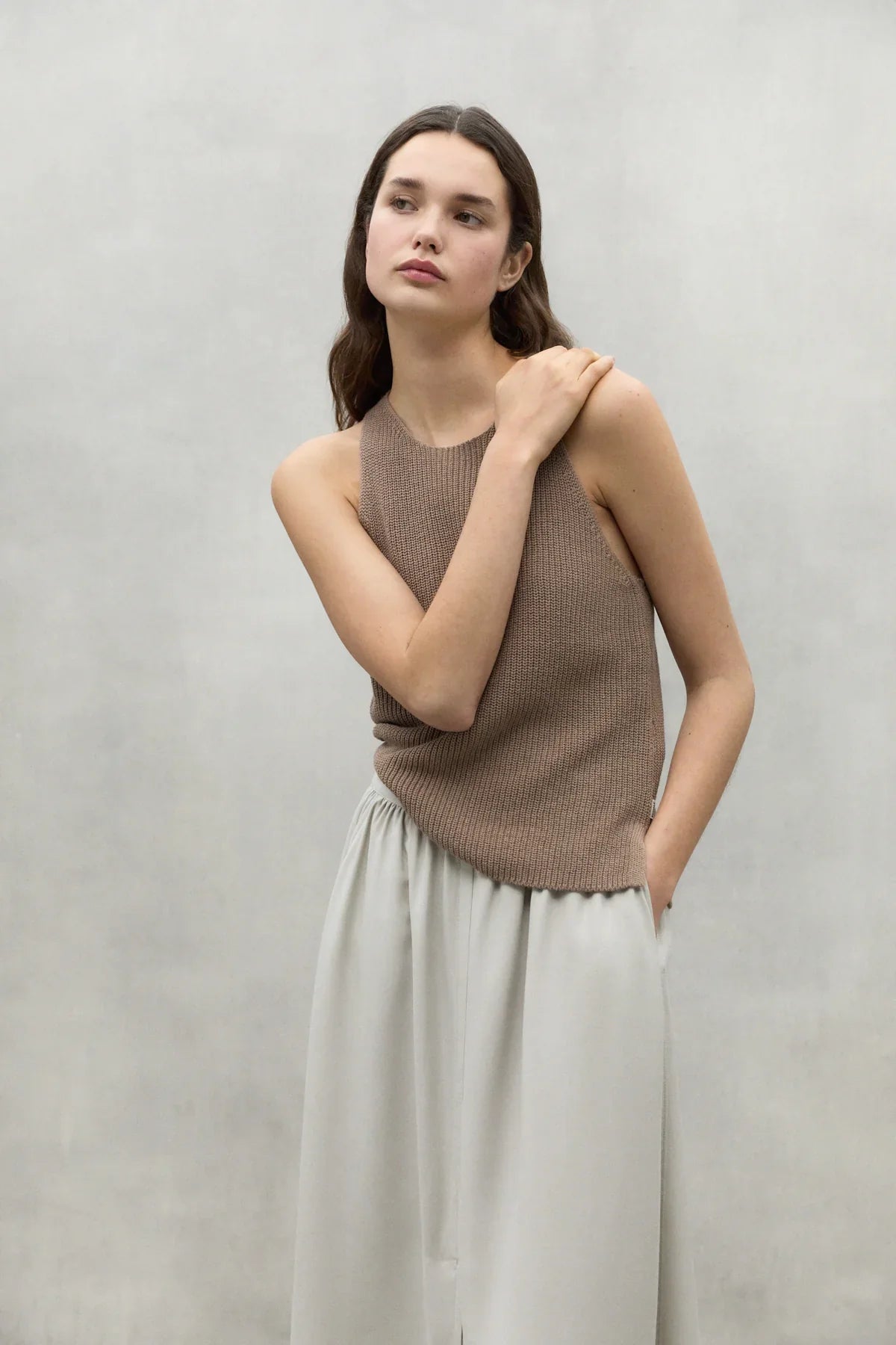 Top CIDROALF KNIT mole grey | ECOALF