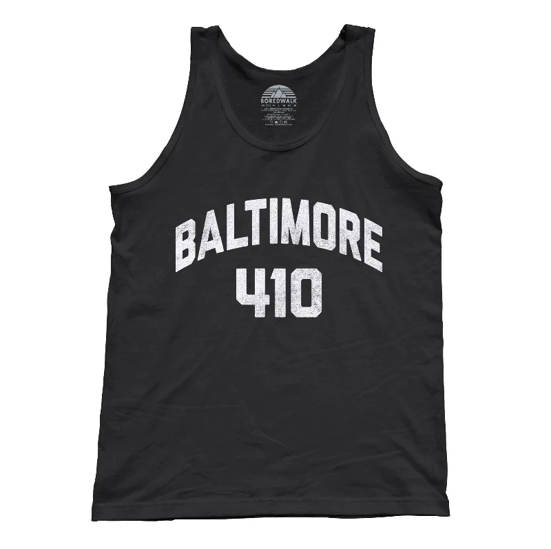 Unisex Baltimore 410 Area Code Tank Top