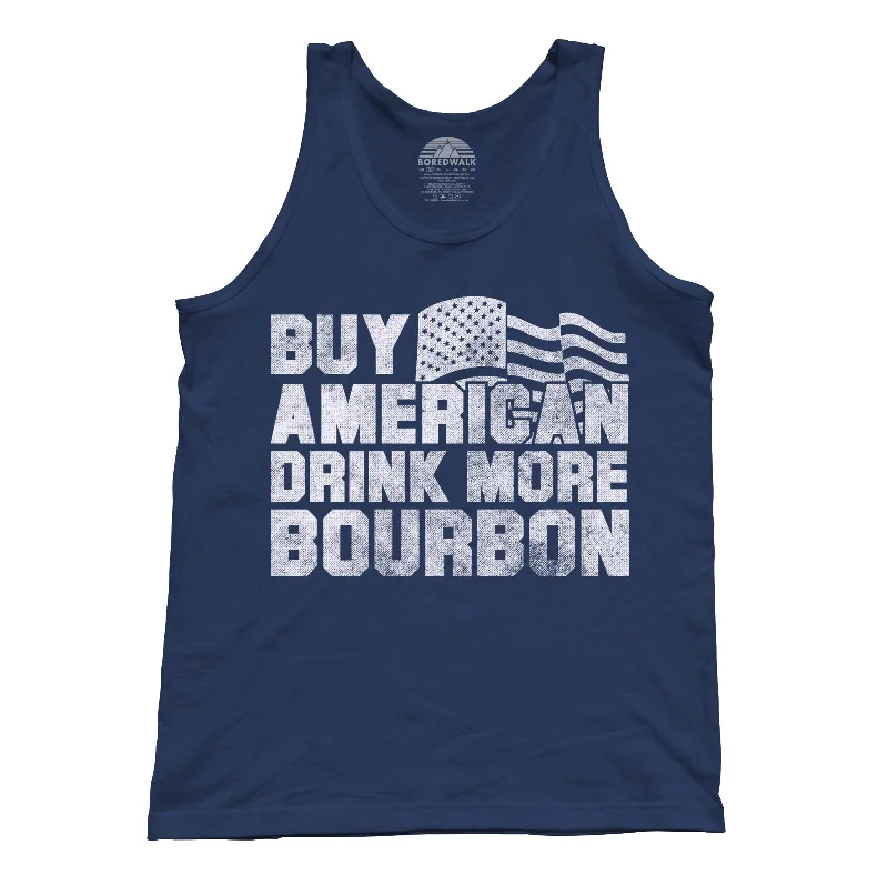 Unisex Buy American Drink More Bourbon Tank Top