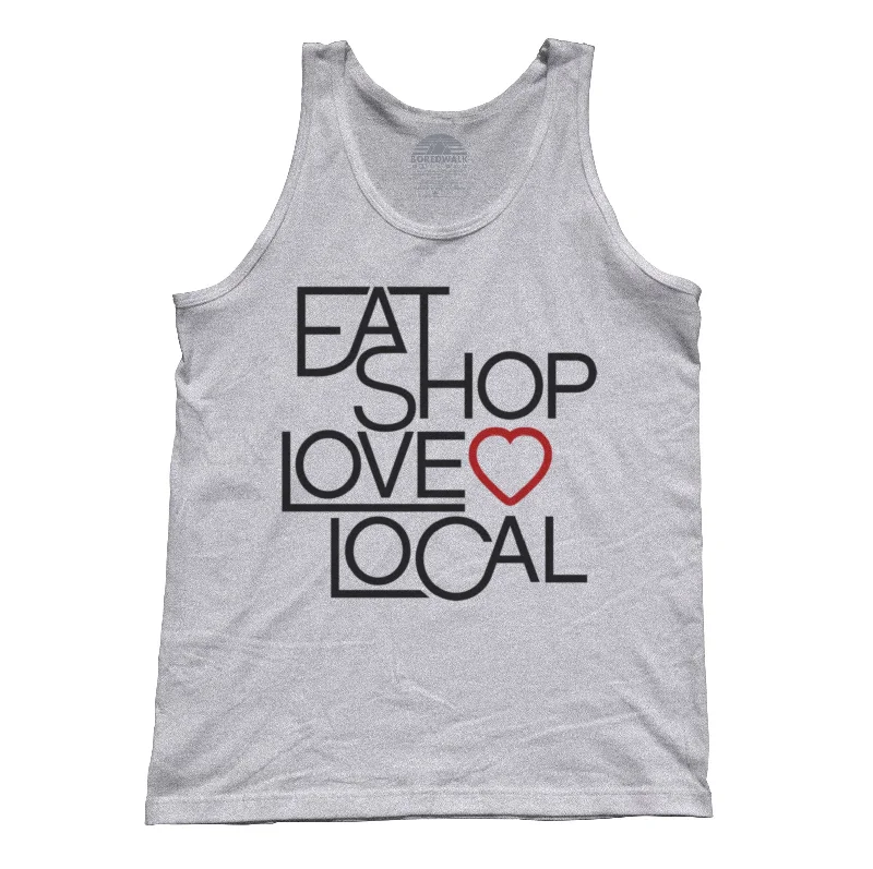 Unisex Love Shop Eat Local Tank Top