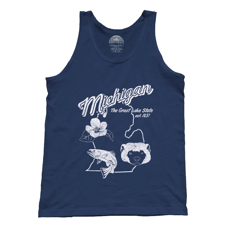 Unisex Vintage Michigan State Tank Top