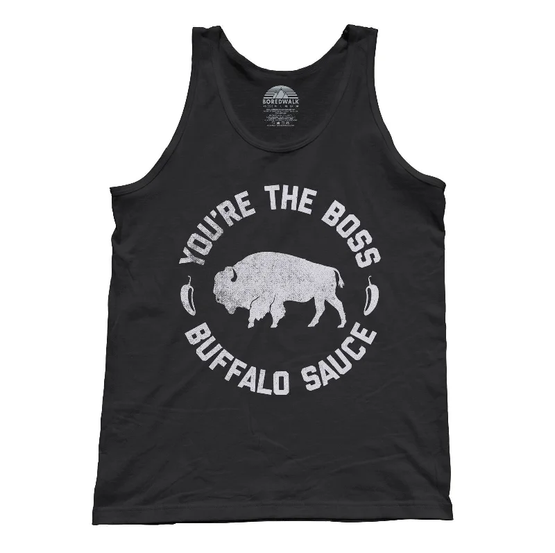 Unisex You're the Boss Buffalo Sauce Tank Top