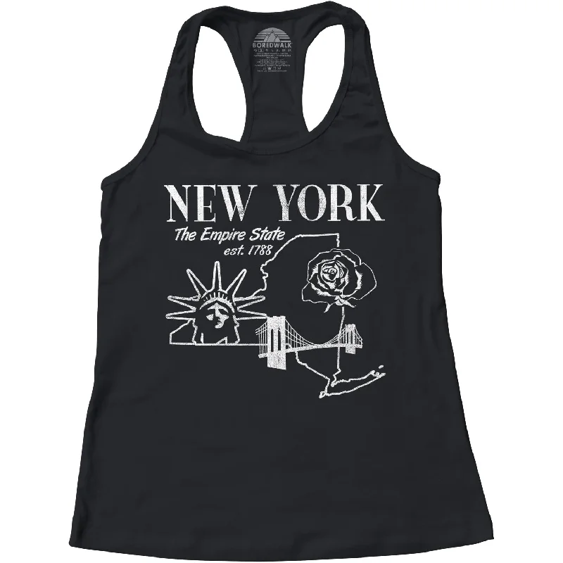 Women's Retro New York Racerback Tank Top