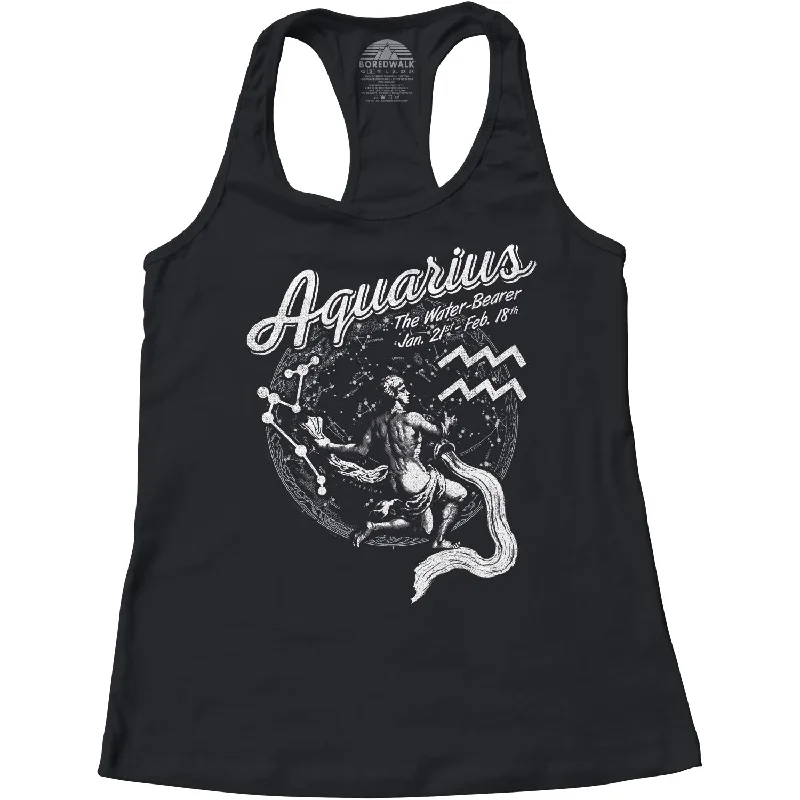 Women's Vintage Aquarius Racerback Tank Top