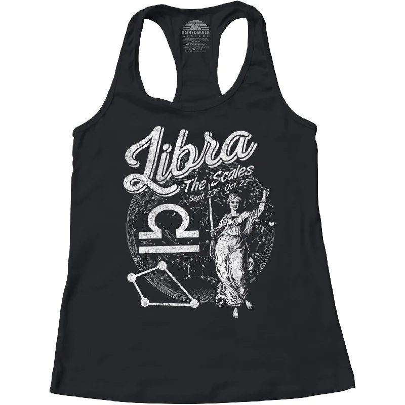 Women's Vintage Libra Racerback Tank Top