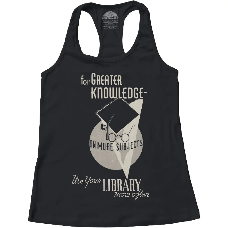 Women's Visit Your Library Vintage Racerback Tank Top