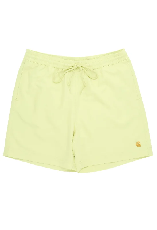 Carhartt WIP Chase Swim Trunks - Arctic Lime / Gold