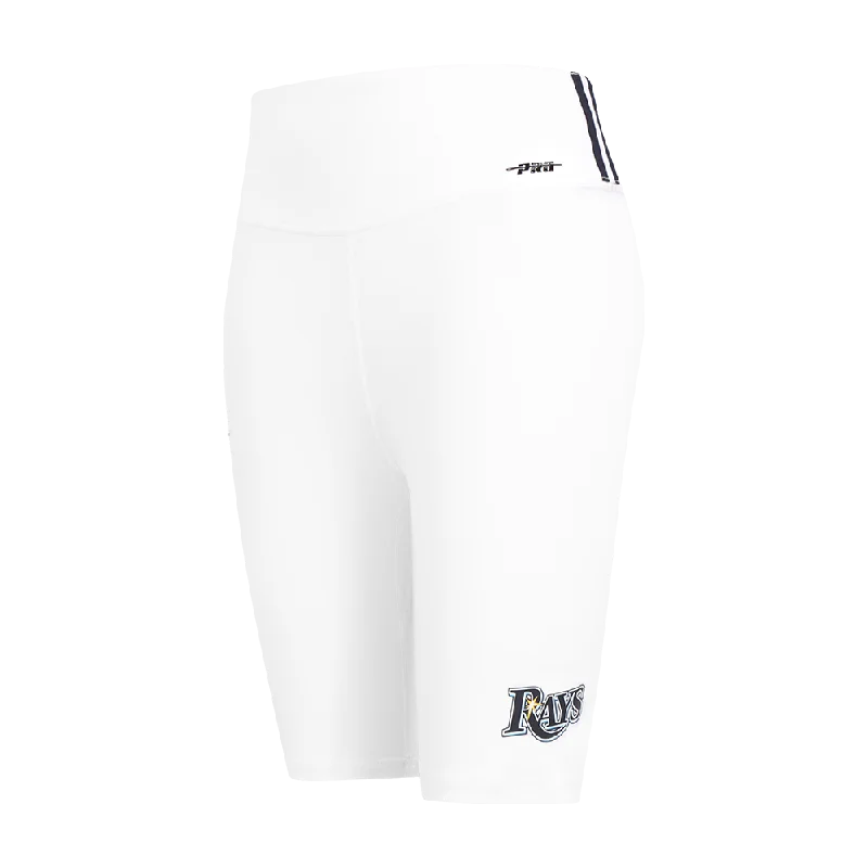 MLB TAMPA BAY RAYS CLASSIC WOMEN'S CTN BIKE SHORT (WHITE)