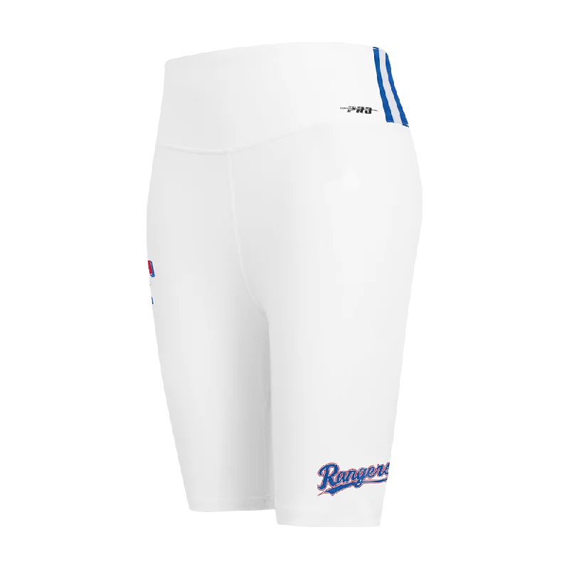 MLB TEXAS RANGERS CLASSIC WOMEN'S CTN BIKE SHORT (WHITE)