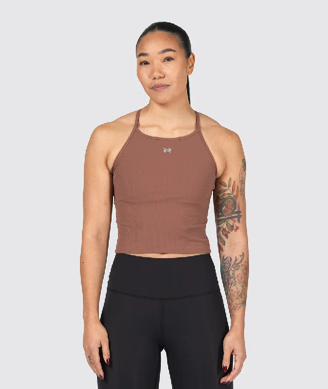 Strappy Ribbed Crop Top